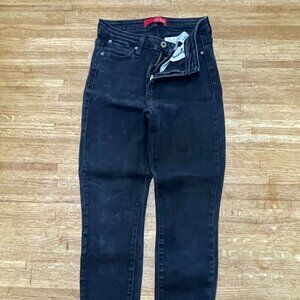 Black guess skinny jeans - regular length & high waisted